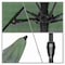 California Umbrella 9' Bronze Aluminum Market Patio Umbrella, Olefin Hunter Green 194061337370 - alternate 2